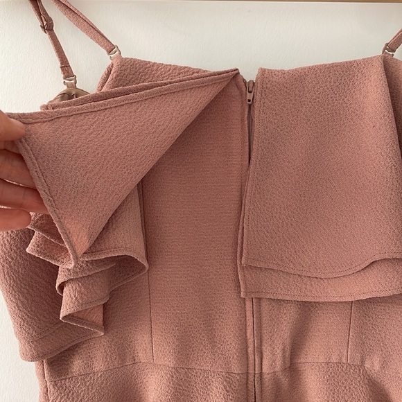 NWT C/MEO COLLECTIVE Metal Clouds Top pink blush, layered frills & ruffled, sz S - Picture 6 of 8